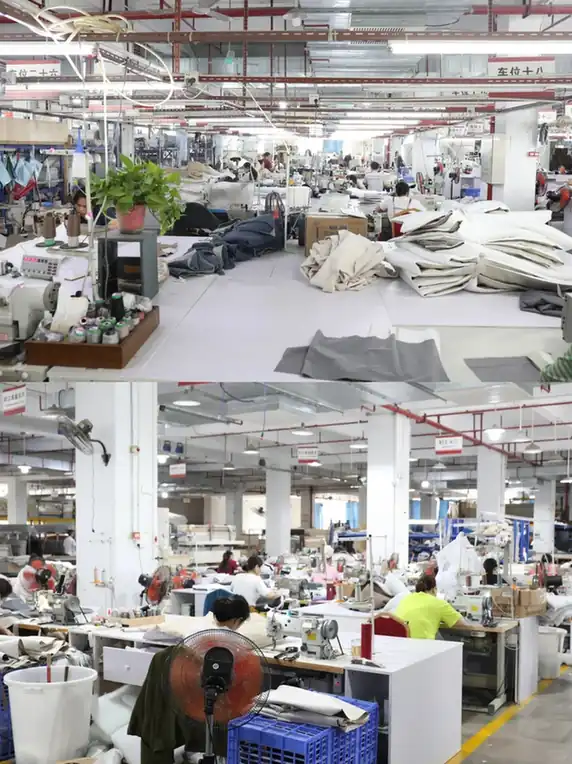 Furniture products in a Foshan source factory showroom